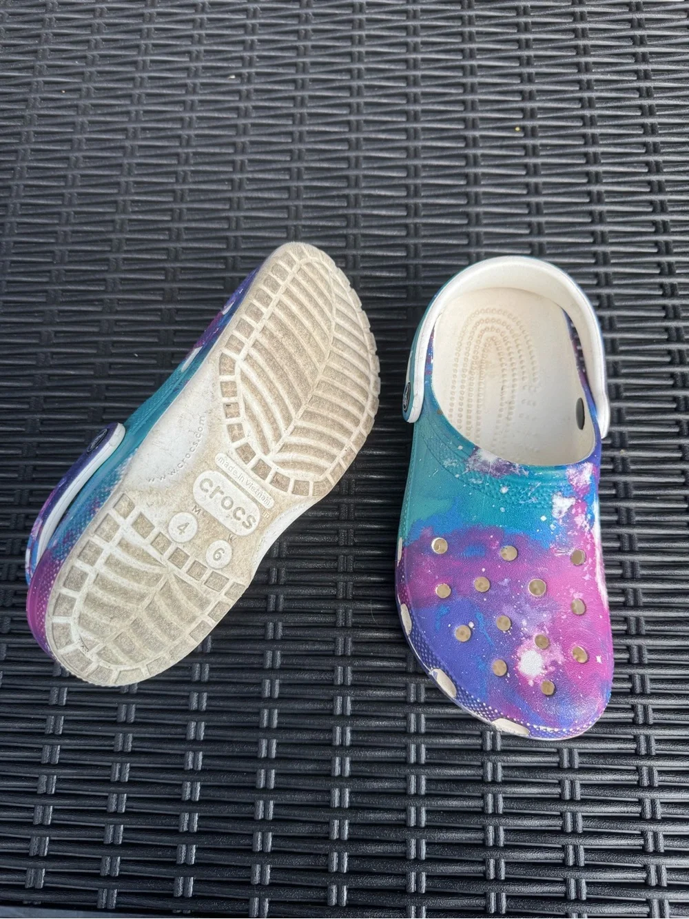 CROCS Kids Galaxy Print Clogs